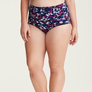 Torrid Swim Suit Bottom Size 5 High Waist Ruched